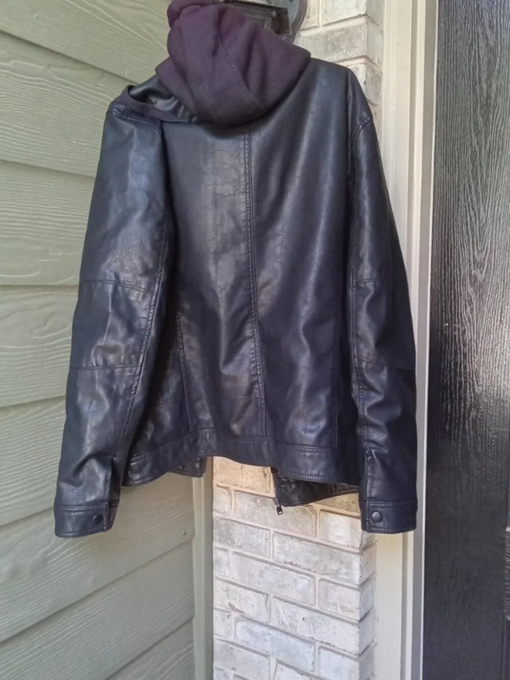The Men's Apt. 9 Bibbed Moto Jacket in Black, Size L